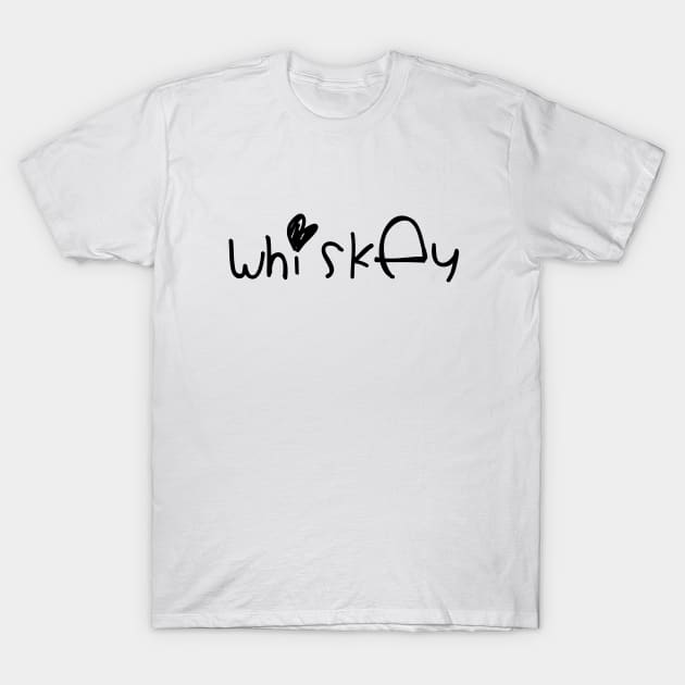 Happy Whiskey T-Shirt by PsychicCat